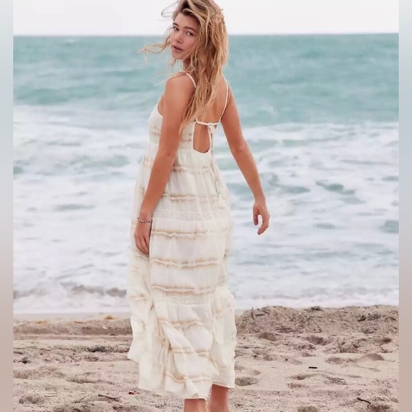 Aerie Tie dye Maxi Sundress - L - Picture 1 of 10